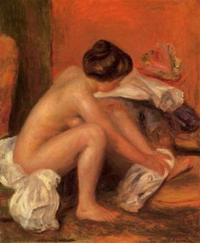 Pierre Auguste Renoir : Bather Drying Her Feet